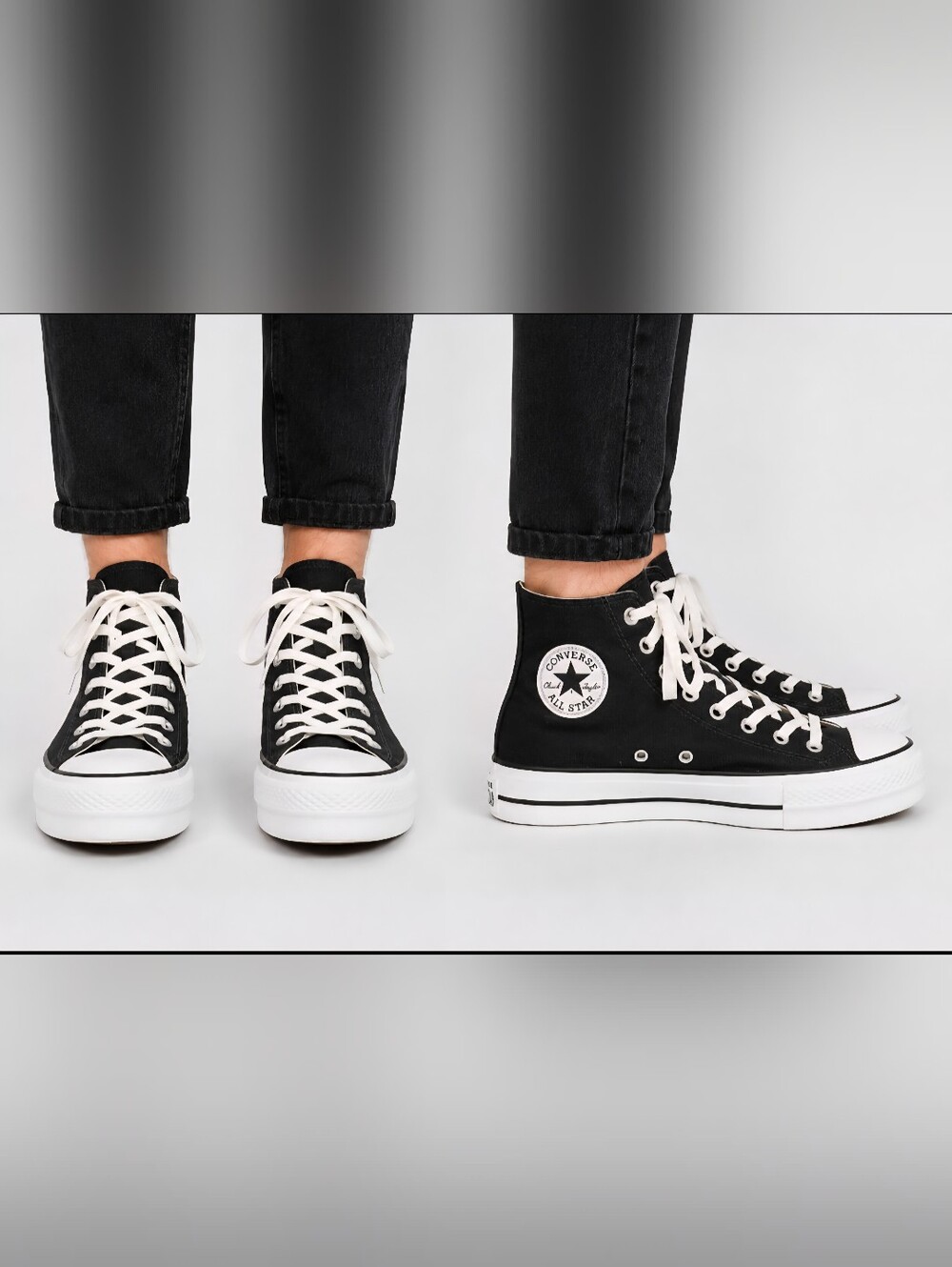 Converse Chuck Taylor All Star Lift Platform High Top Black Women's 9 560845C